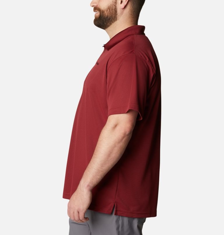 Men's Columbia Utilizer Polo Shirts Red | Plus Size CA-Y6A58
